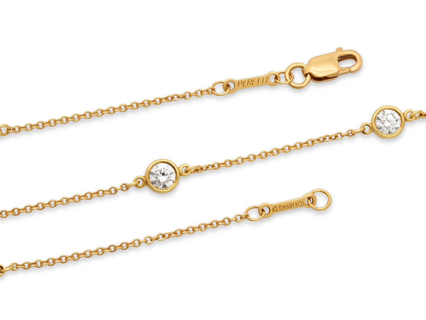 Tiffany & Co. Elsa Peretti 'Diamonds by the Yard' Necklace in 18K Gold