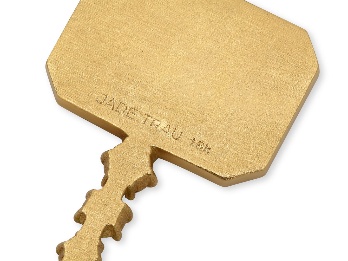 Jade Trau 'Catherine Key' Charm Pendant in 18K Gold