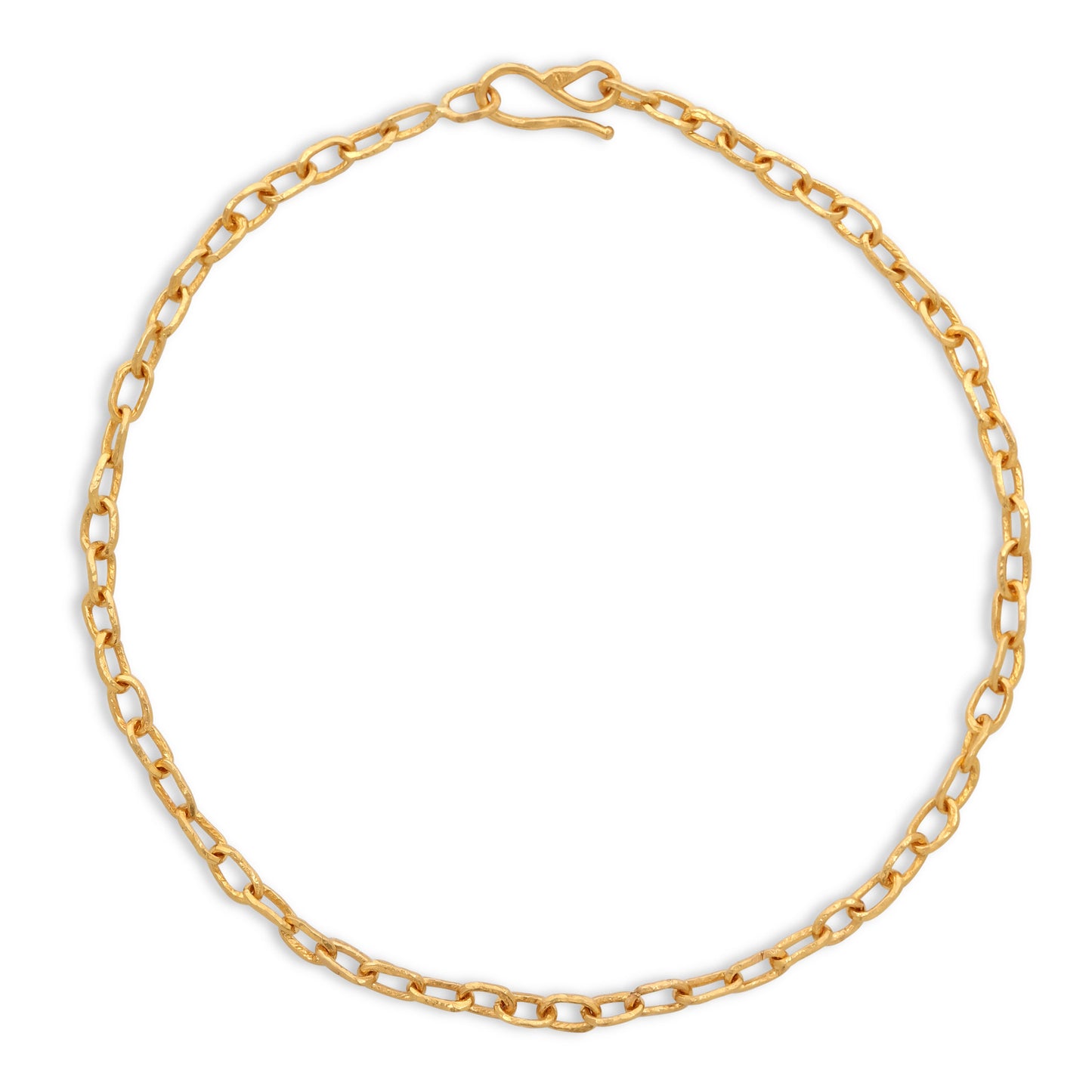 Jean Mahie 'Cadene' Link Necklace in 22K Gold