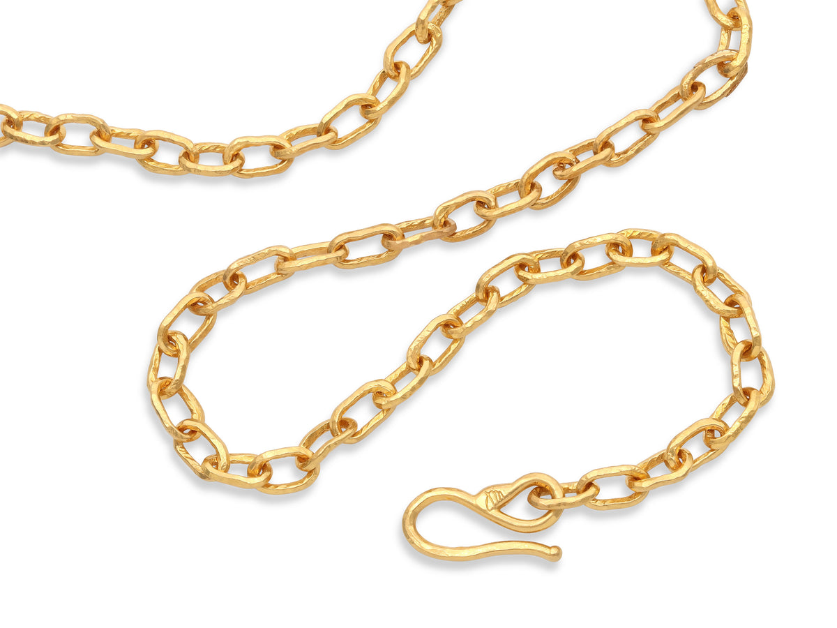 Jean Mahie 'Cadene' Link Necklace in 22K Gold