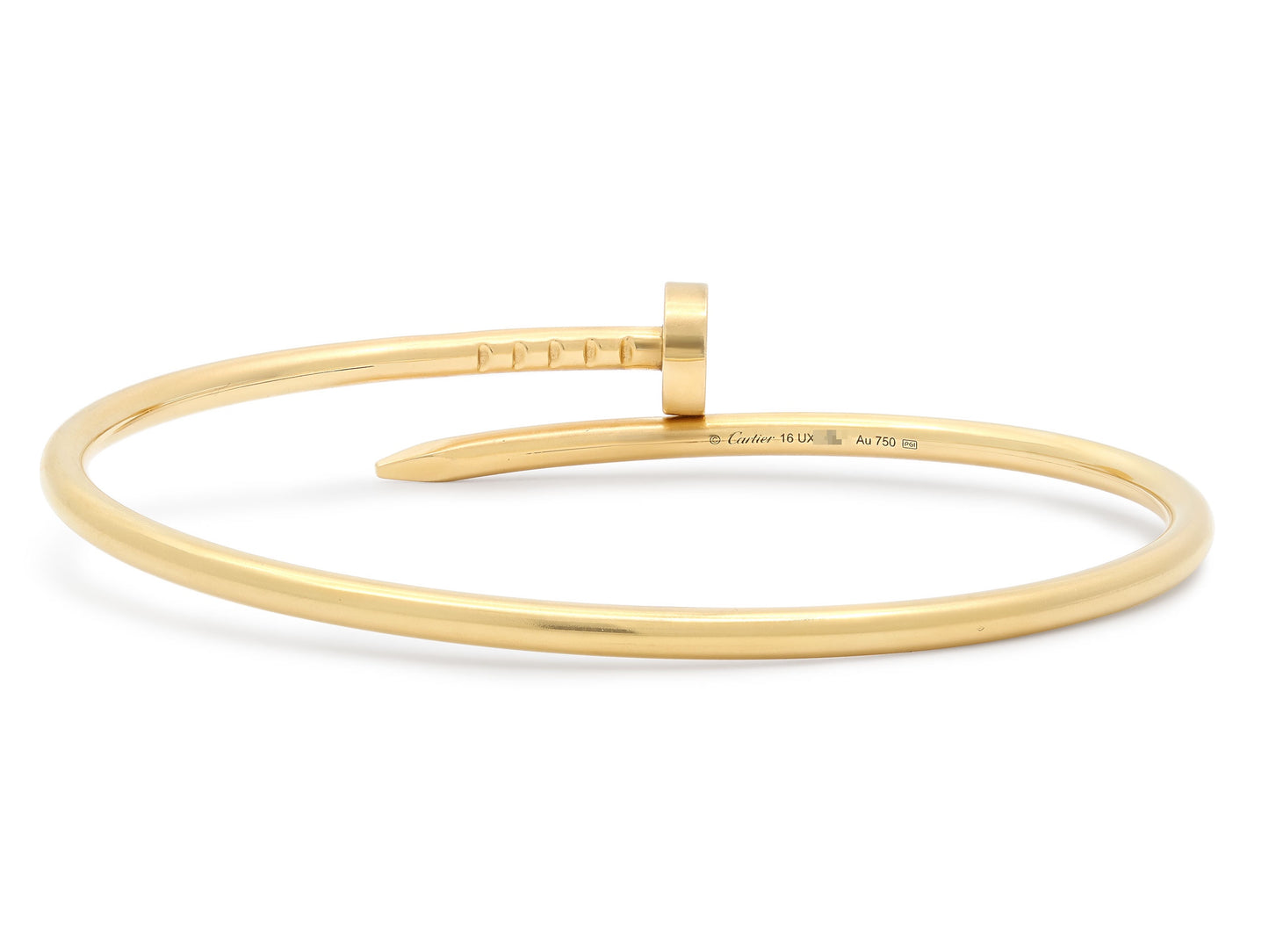 Cartier 'Juste Un Clou' Bracelet in 18K Gold, Small Model, Size 16