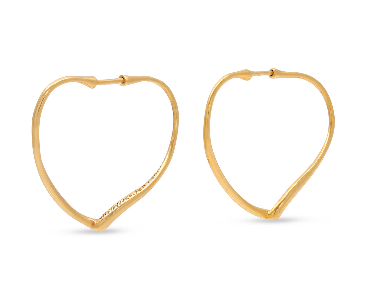 Tiffany & Co. Elsa Peretti 'Open Heart' Earrings in 18K Gold