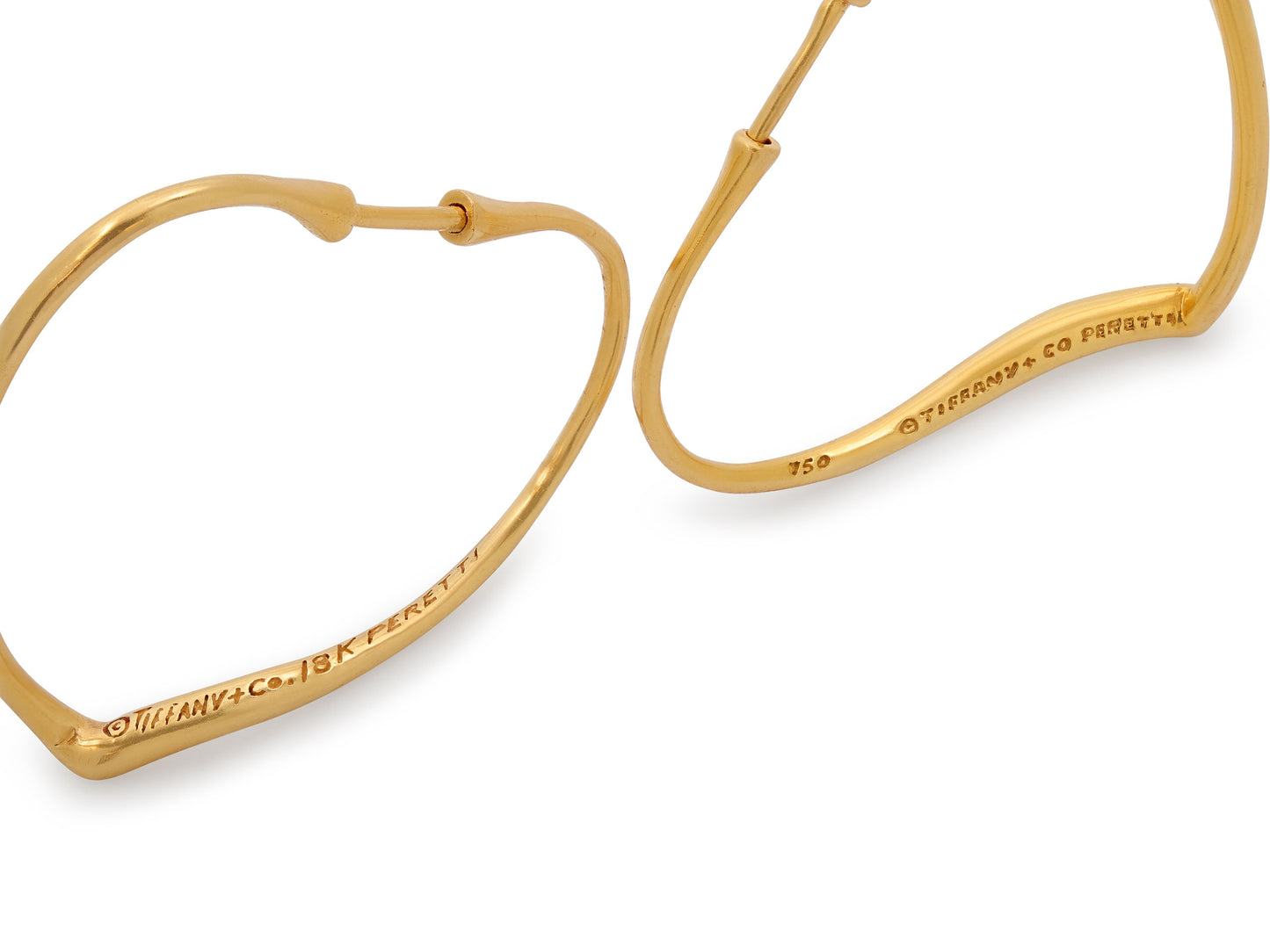 Tiffany & Co. Elsa Peretti 'Open Heart' Earrings in 18K Gold
