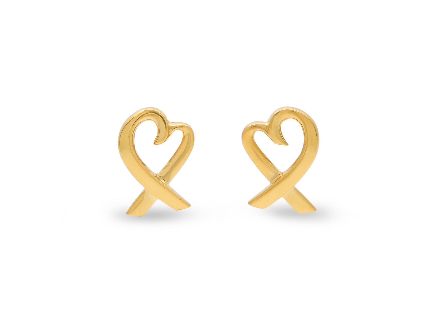 Tiffany & Co. Paloma Picaso 'Loving Heart Earrings' in 18K Gold