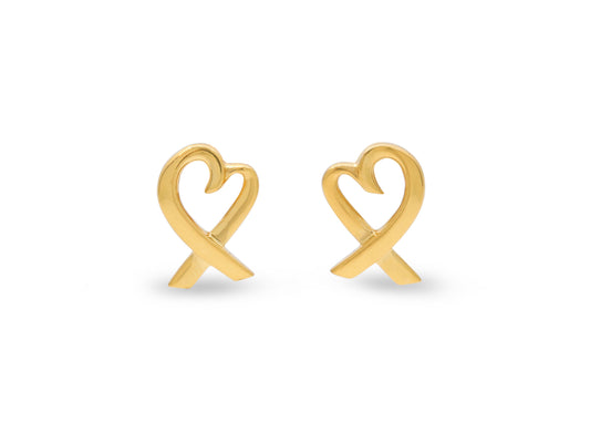 Tiffany & Co. Paloma Picaso 'Loving Heart Earrings' in 18K Gold