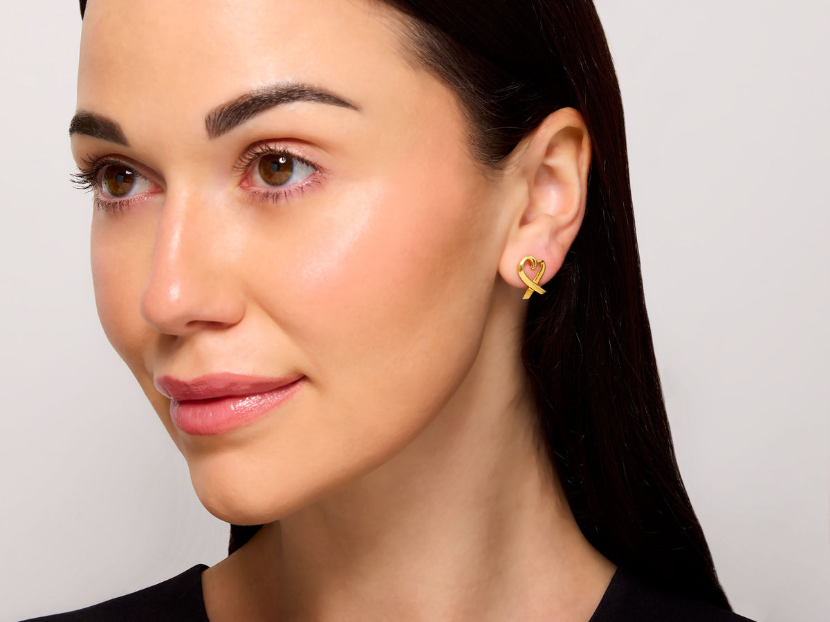 Tiffany & Co. Paloma Picaso 'Loving Heart Earrings' in 18K Gold