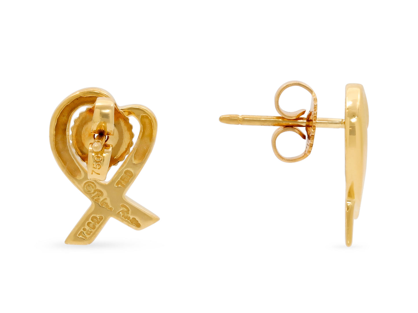 Tiffany & Co. Paloma Picaso 'Loving Heart Earrings' in 18K Gold