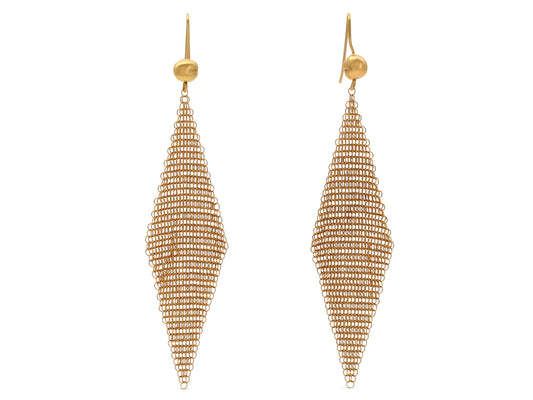 Tiffany & Co. Elsa Peretti 'Mesh' Earrings in 18K Gold