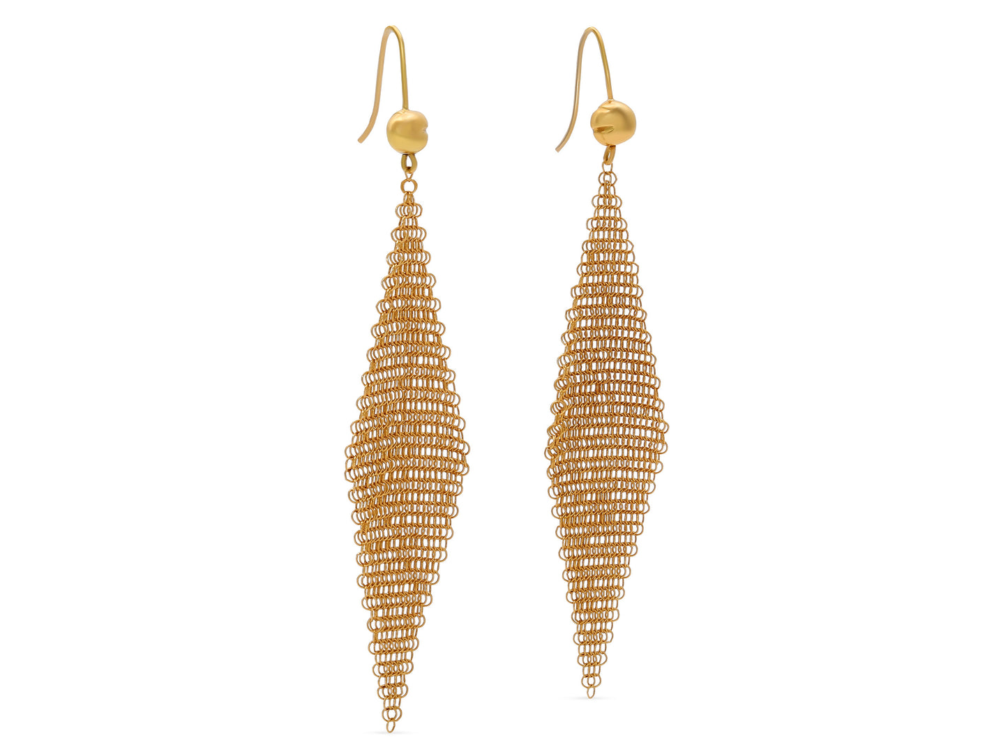 Tiffany & Co. Elsa Peretti 'Mesh' Earrings in 18K Gold