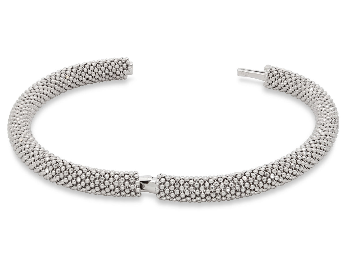Caviar Bracelet in 18K White Gold