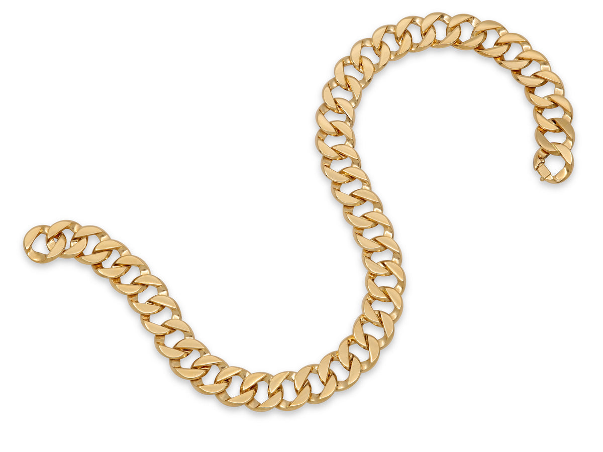Verdura Double Wrap 'Curb-Link' Bracelet in 18K Gold