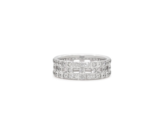 Tiffany & Co. 'Tiffany T True Wide' Diamond Ring in 18K White Gold