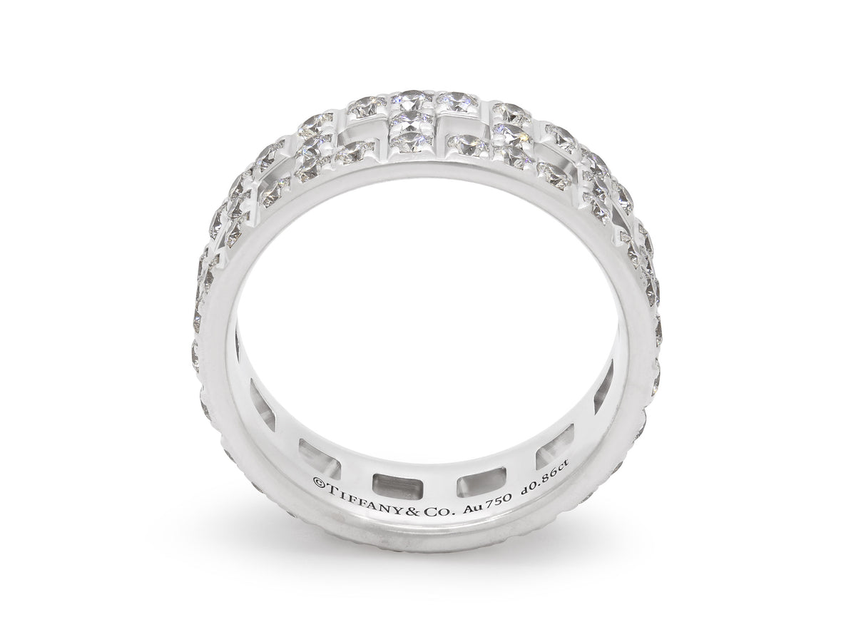 Tiffany & Co. 'Tiffany T True Wide' Diamond Ring in 18K White Gold