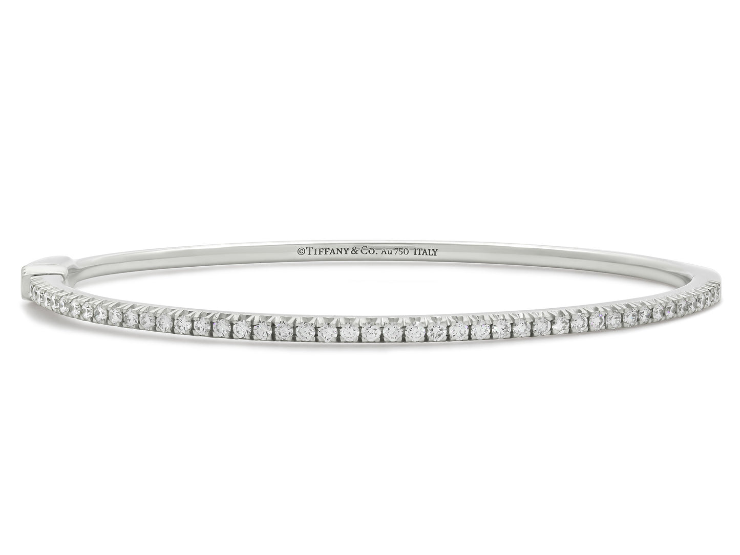 Tiffany & Co. 'Metro' Diamond Bangle in 18K White Gold