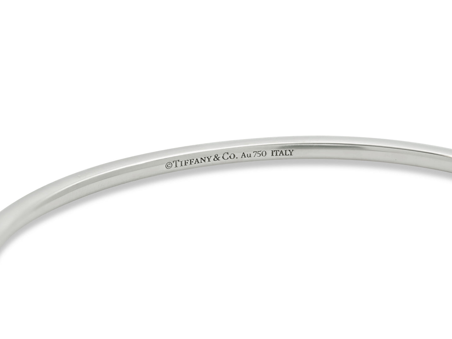 Tiffany & Co. 'Metro' Diamond Bangle in 18K White Gold