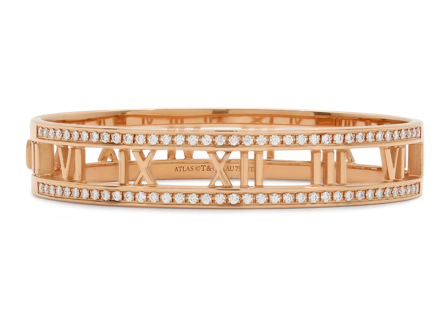 Tiffany & Co. 'Atlas' Diamond Bangle in 18K Rose Gold