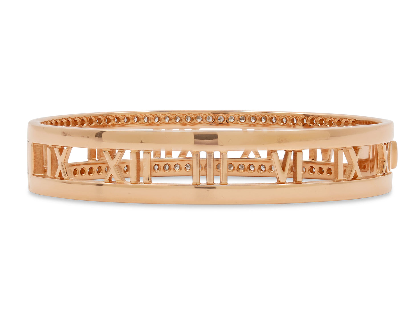 Tiffany & Co. 'Atlas' Diamond Bangle in 18K Rose Gold