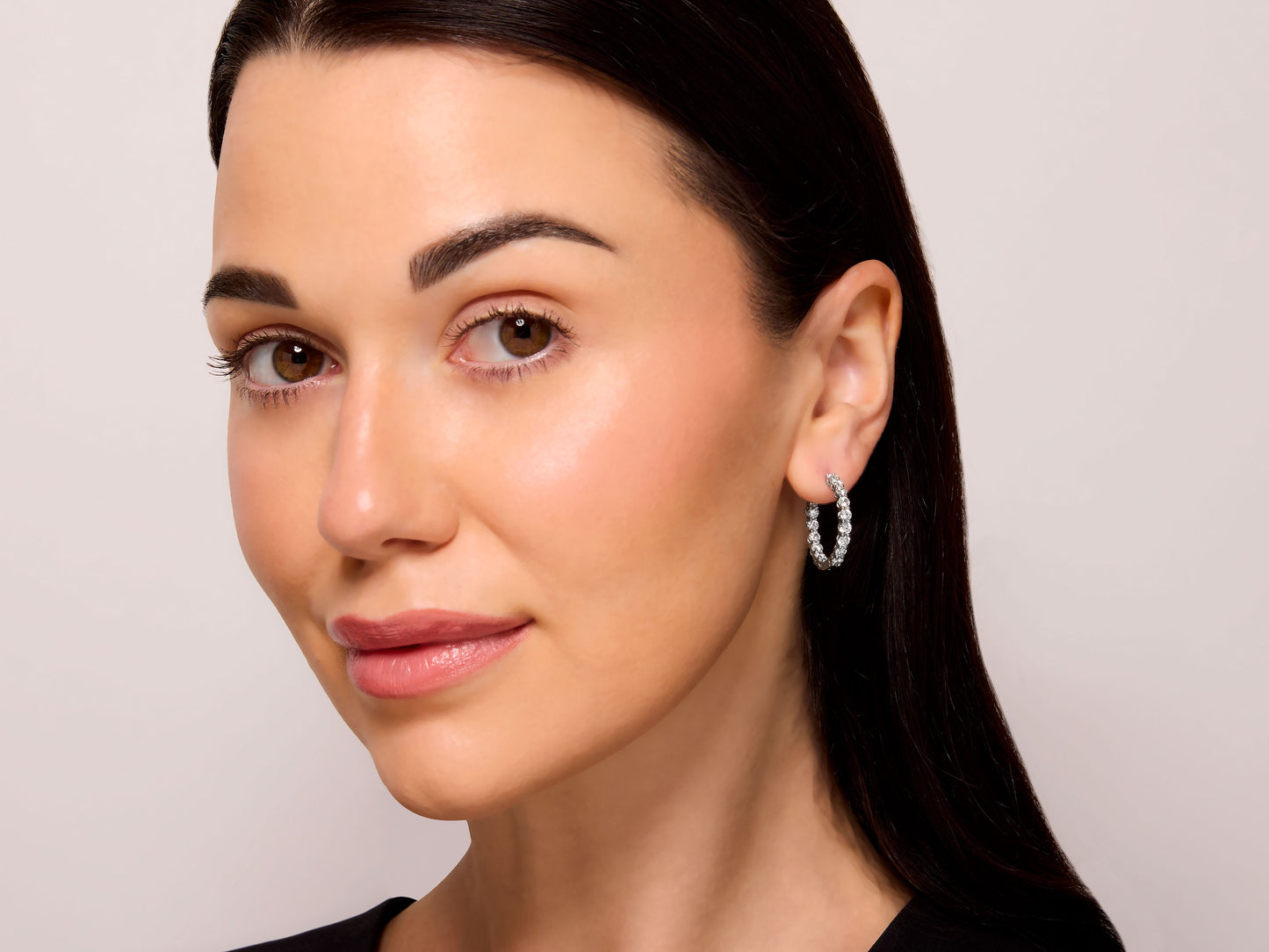 Tiffany & Co. Diamond Hoop Earrings in Platinum