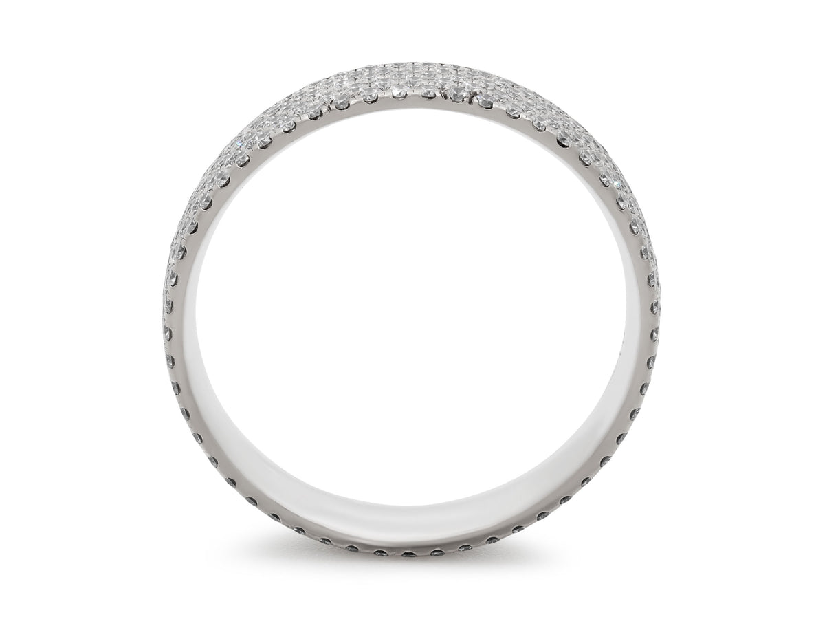 Tiffany & Co. 'Metro' Five-Row Diamond Band in 18K White Gold