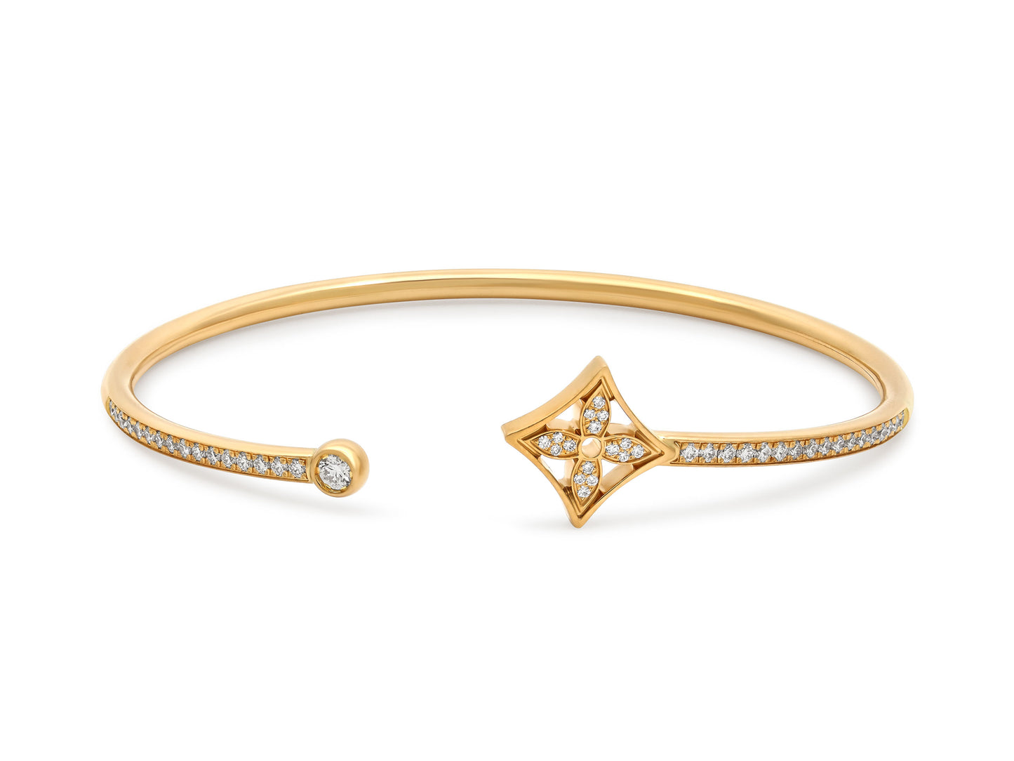 Louis Vuitton 'Idylle Blossom Twist' Diamond Bracelet in 18K Yellow Gold