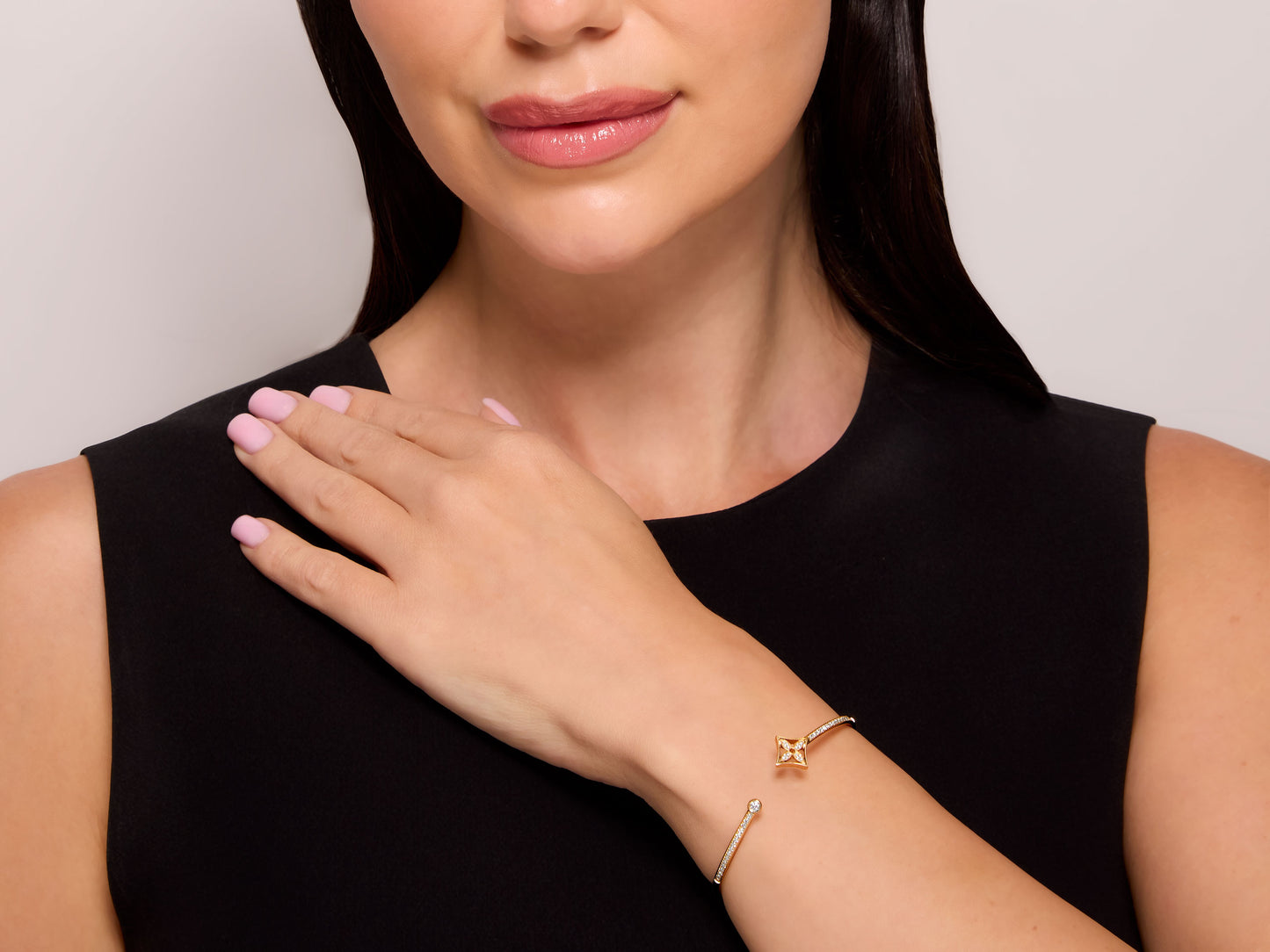 Louis Vuitton 'Idylle Blossom Twist' Diamond Bracelet in 18K Yellow Gold