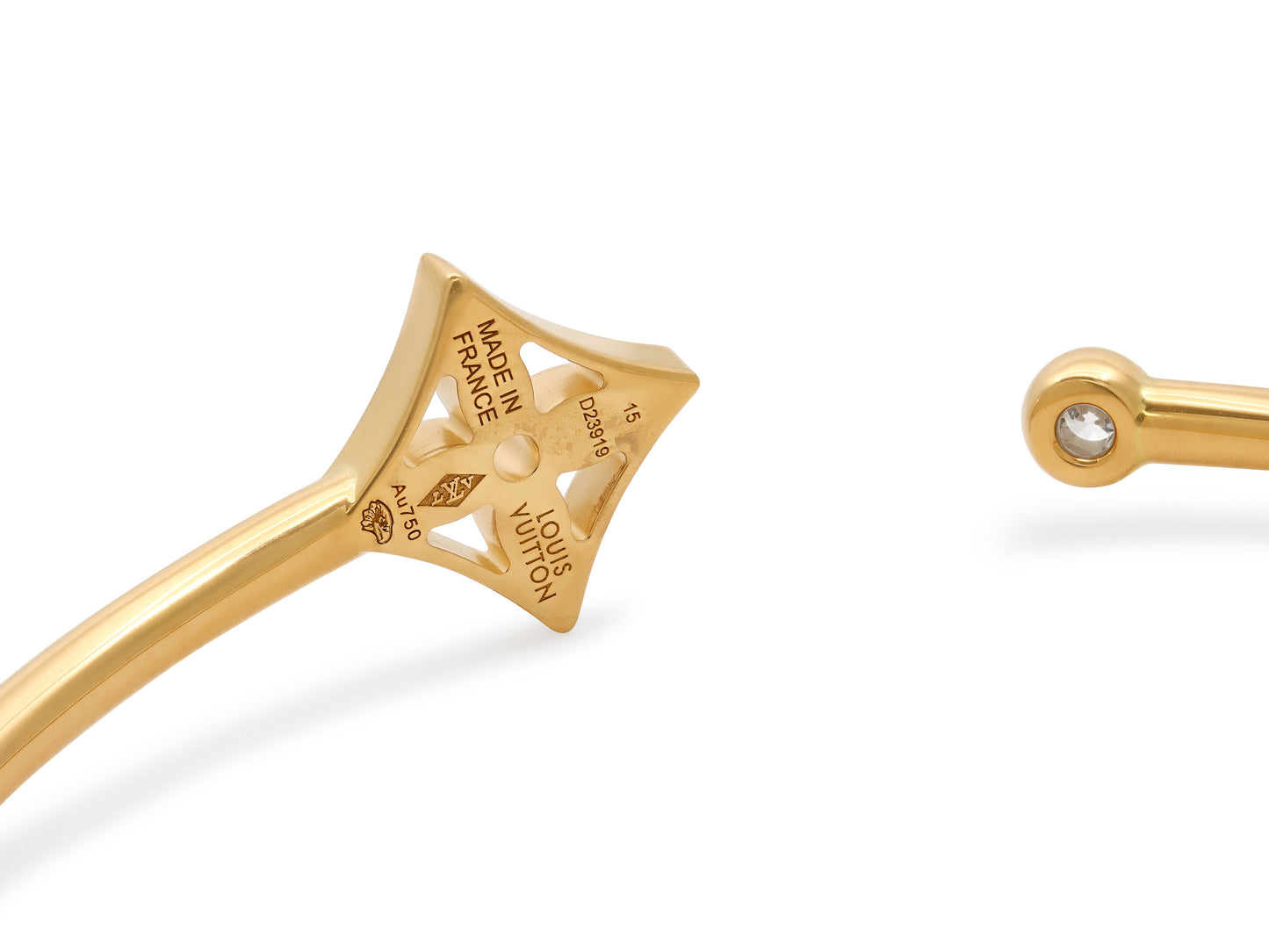 Louis Vuitton 'Idylle Blossom Twist' Diamond Bracelet in 18K Yellow Gold