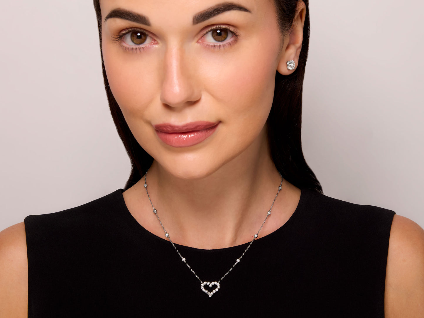 Tiffany & Co. Diamond Heart Necklace in Platinum