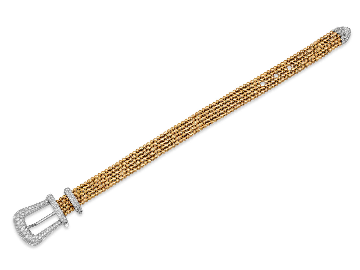 Diamond Buckle Bracelet in 18K Gold