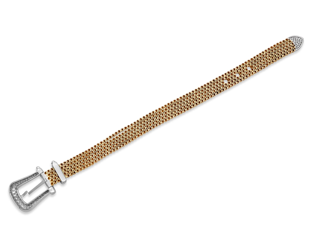 Diamond Buckle Bracelet in 18K Gold