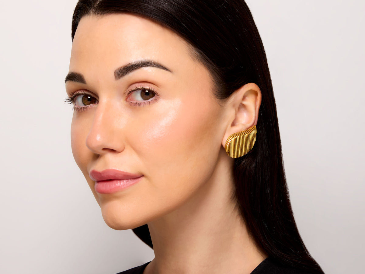 Tiffany & Co. Paloma Picasso Leaf Earrings in 18K Gold