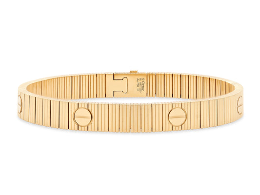 Cartier 'Love Unlimited' Flexible Bracelet in 18K Gold, Size 16