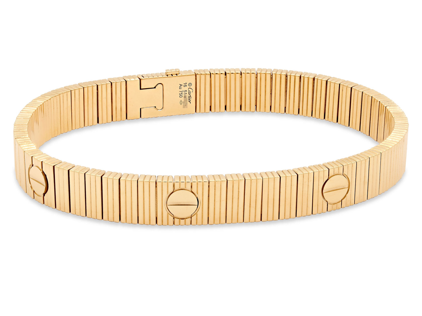 Cartier 'Love Unlimited' Flexible Bracelet in 18K Gold, Size 16