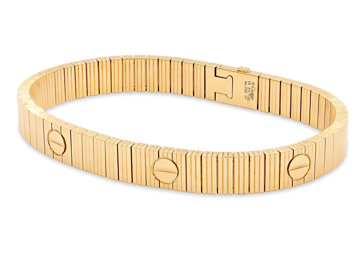 Cartier 'Love Unlimited' Flexible Bracelet in 18K Gold, Size 16