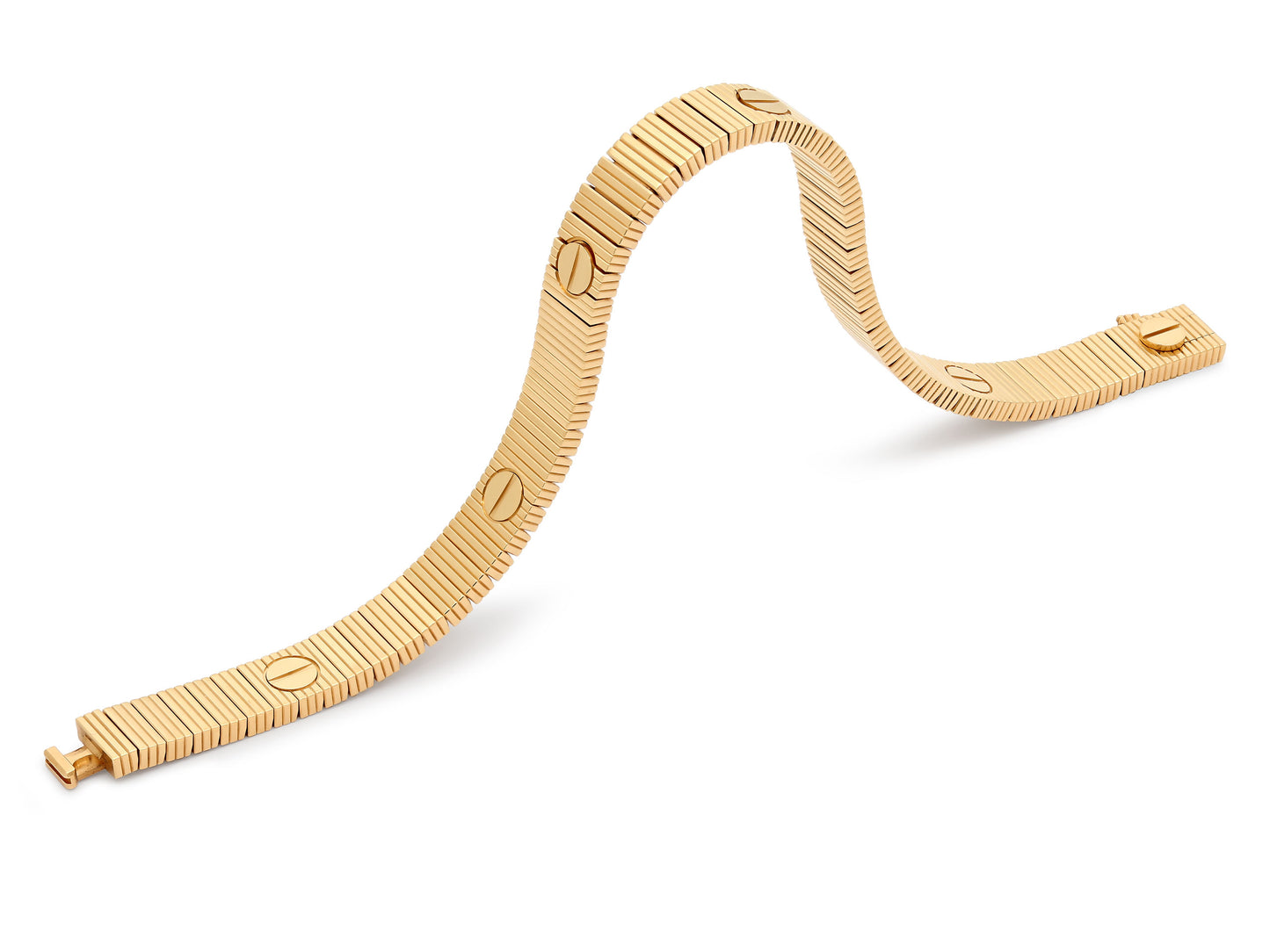 Cartier 'Love Unlimited' Flexible Bracelet in 18K Gold, Size 16
