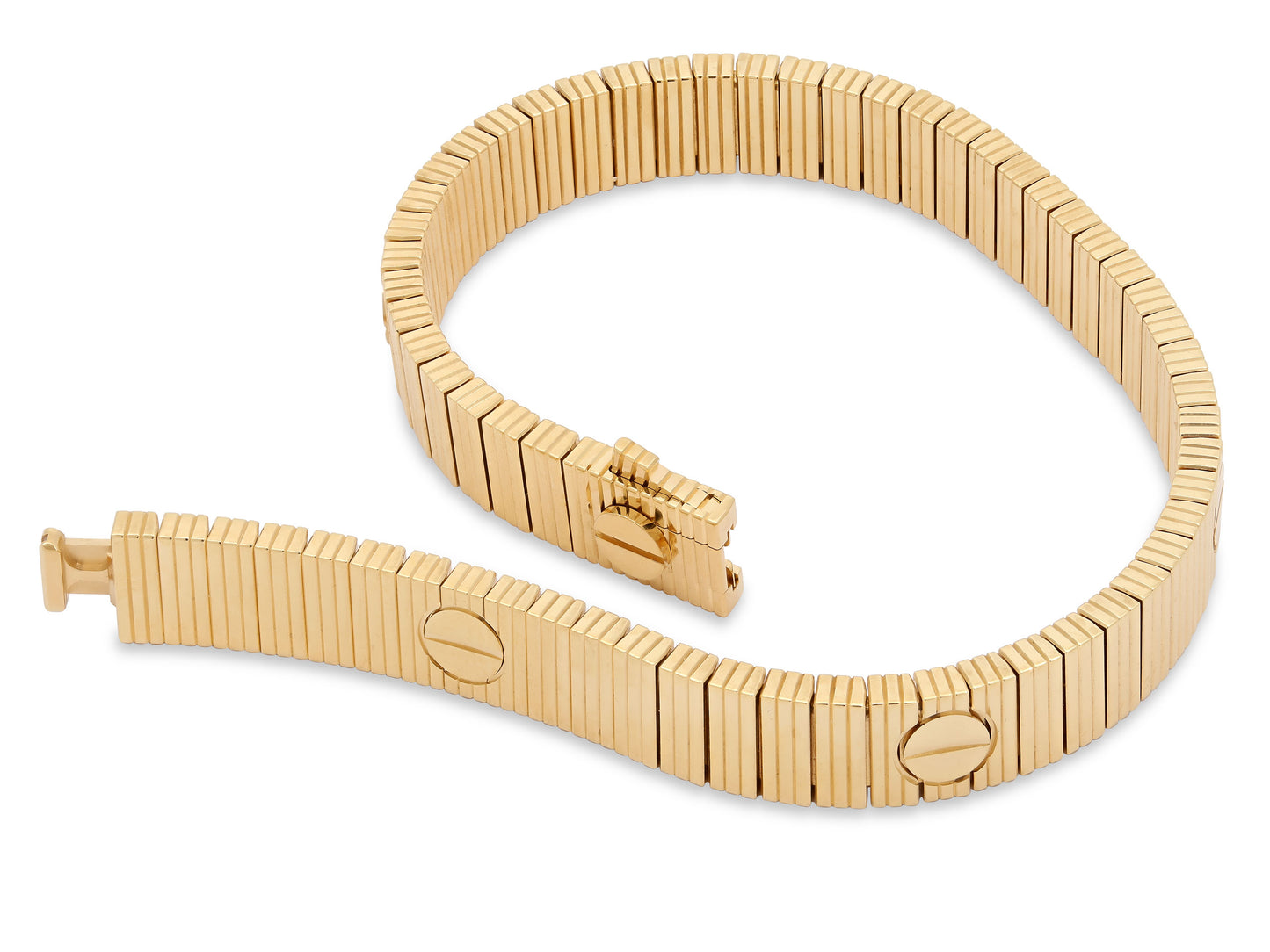 Cartier 'Love Unlimited' Flexible Bracelet in 18K Gold, Size 16