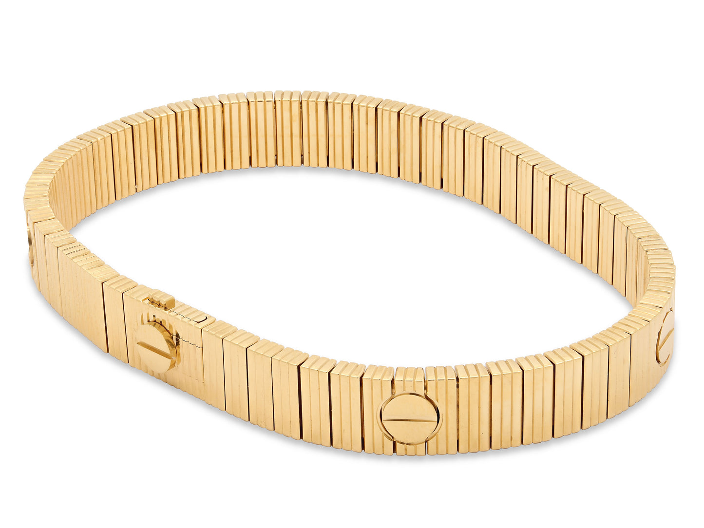 Cartier 'Love Unlimited' Flexible Bracelet in 18K Gold, Size 16