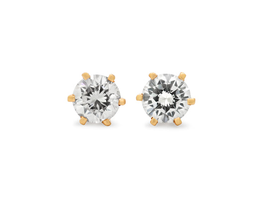 Diamond Stud Earrings, 1.00 total carat, in 18K Gold