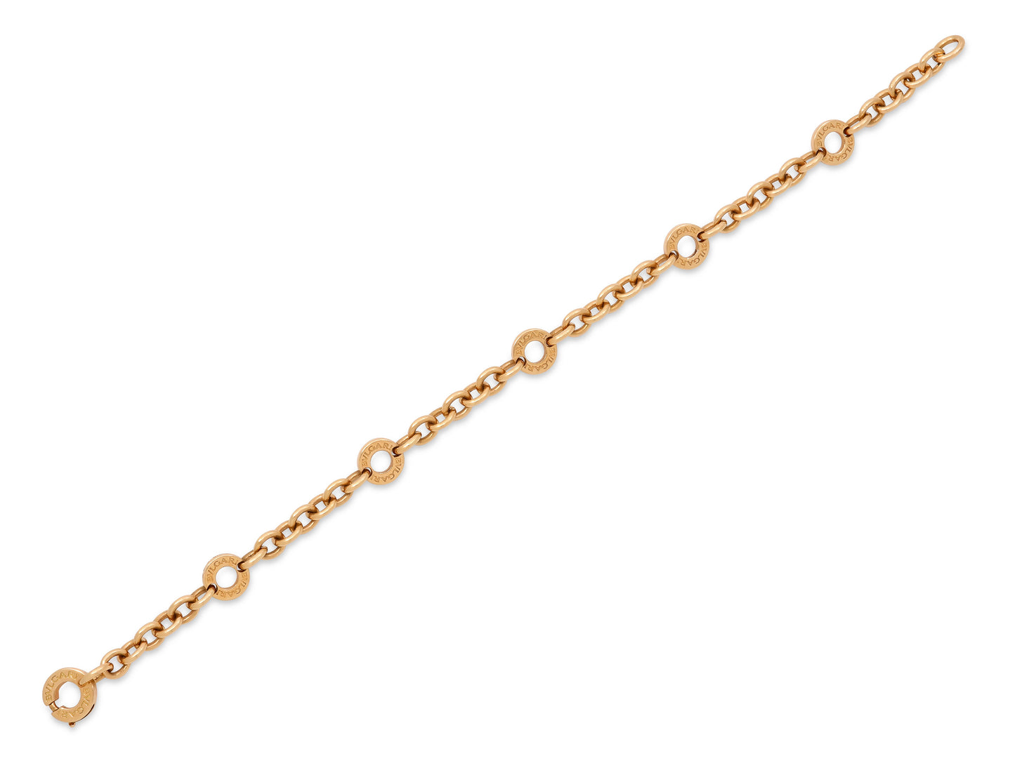 Bulgari Station Bracelet in 18K Gold