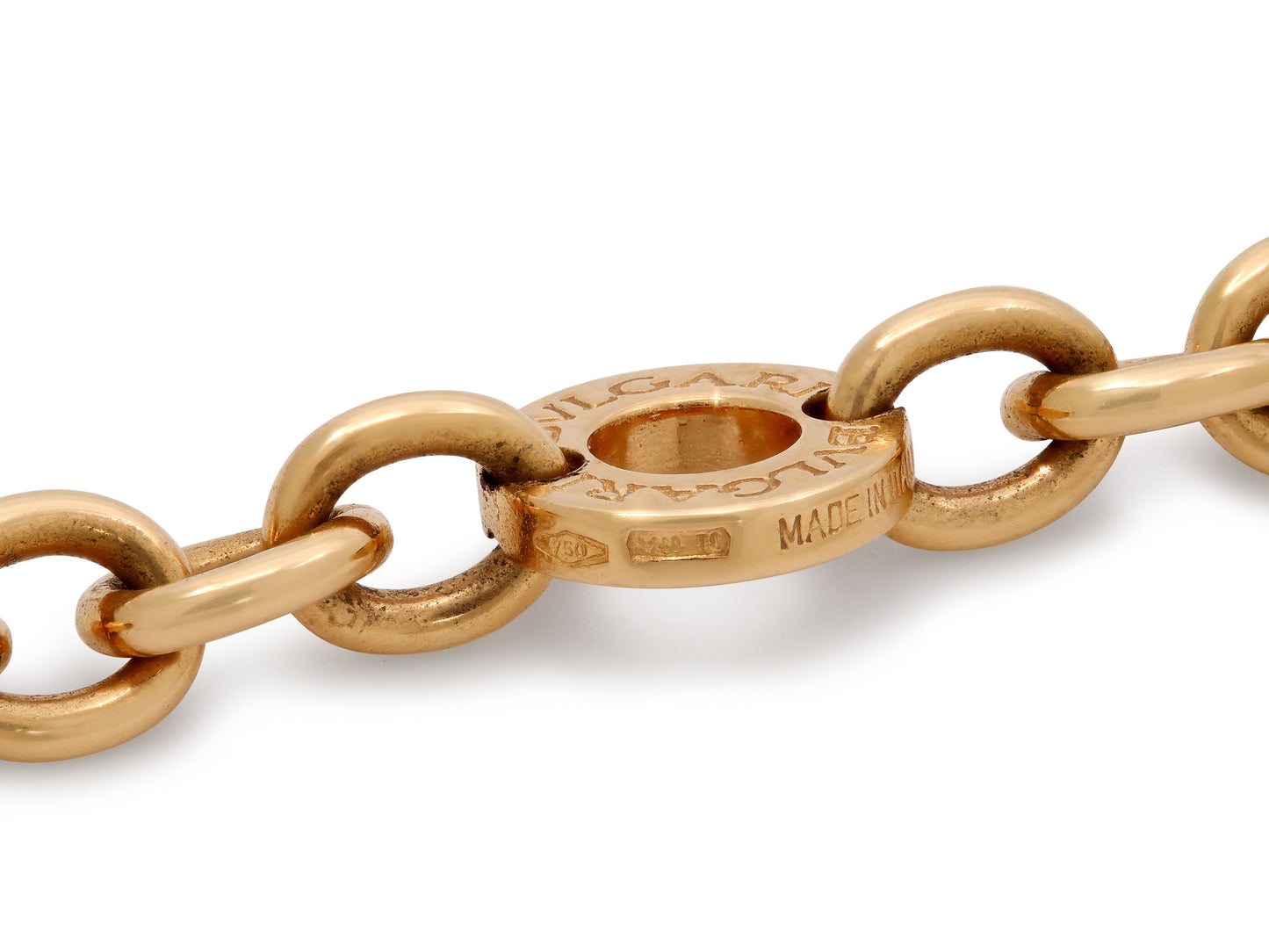 Bulgari Station Bracelet in 18K Gold