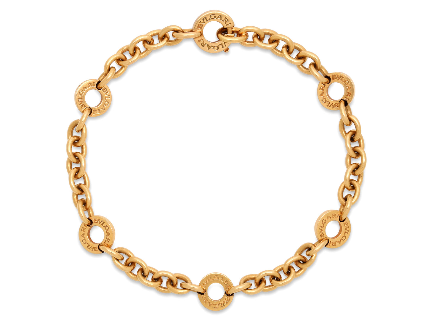 Bulgari Station Bracelet in 18K Gold