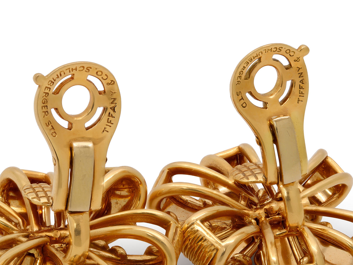 Tiffany & Co. Schlumberger Ribbon Earrings in 18K Gold