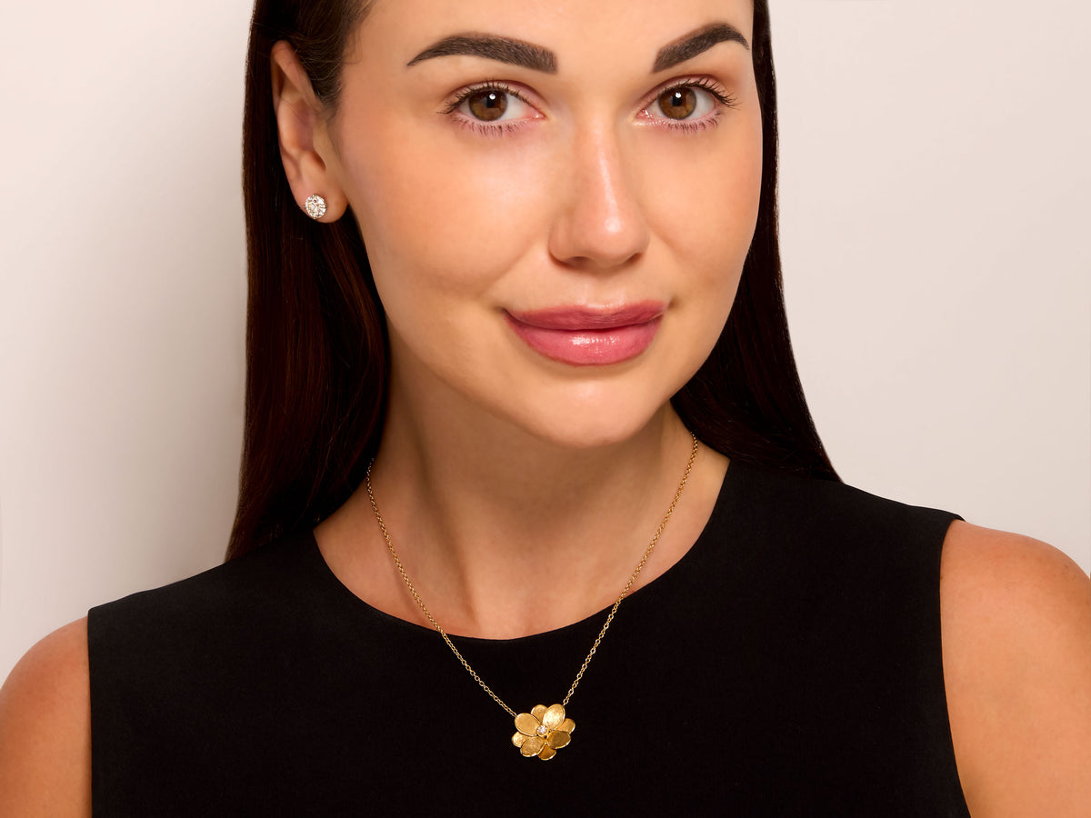 Marco Bicego 'Petali' Necklace in 18K Gold