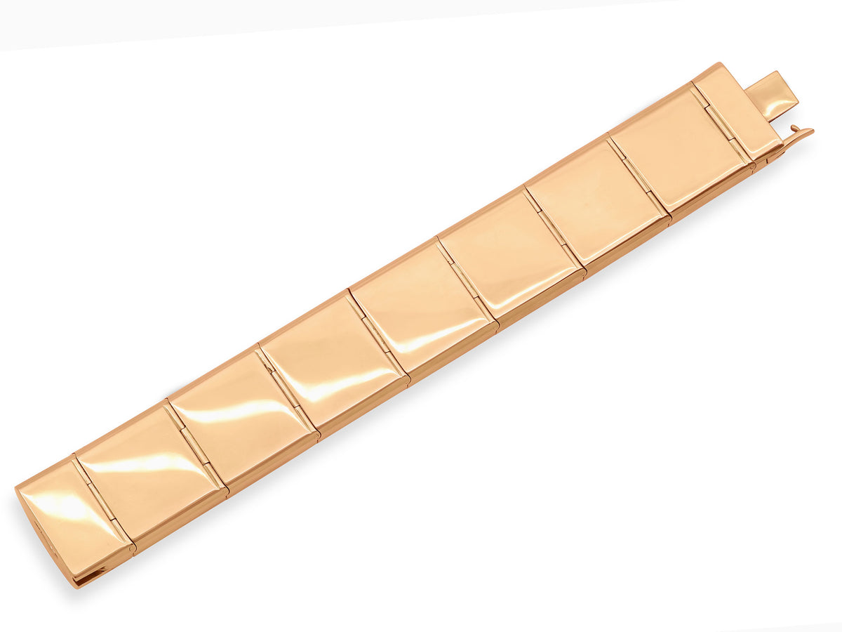 Vhernier 'Sorpresa Carré' Jet Bracelet in 18K Rose Gold