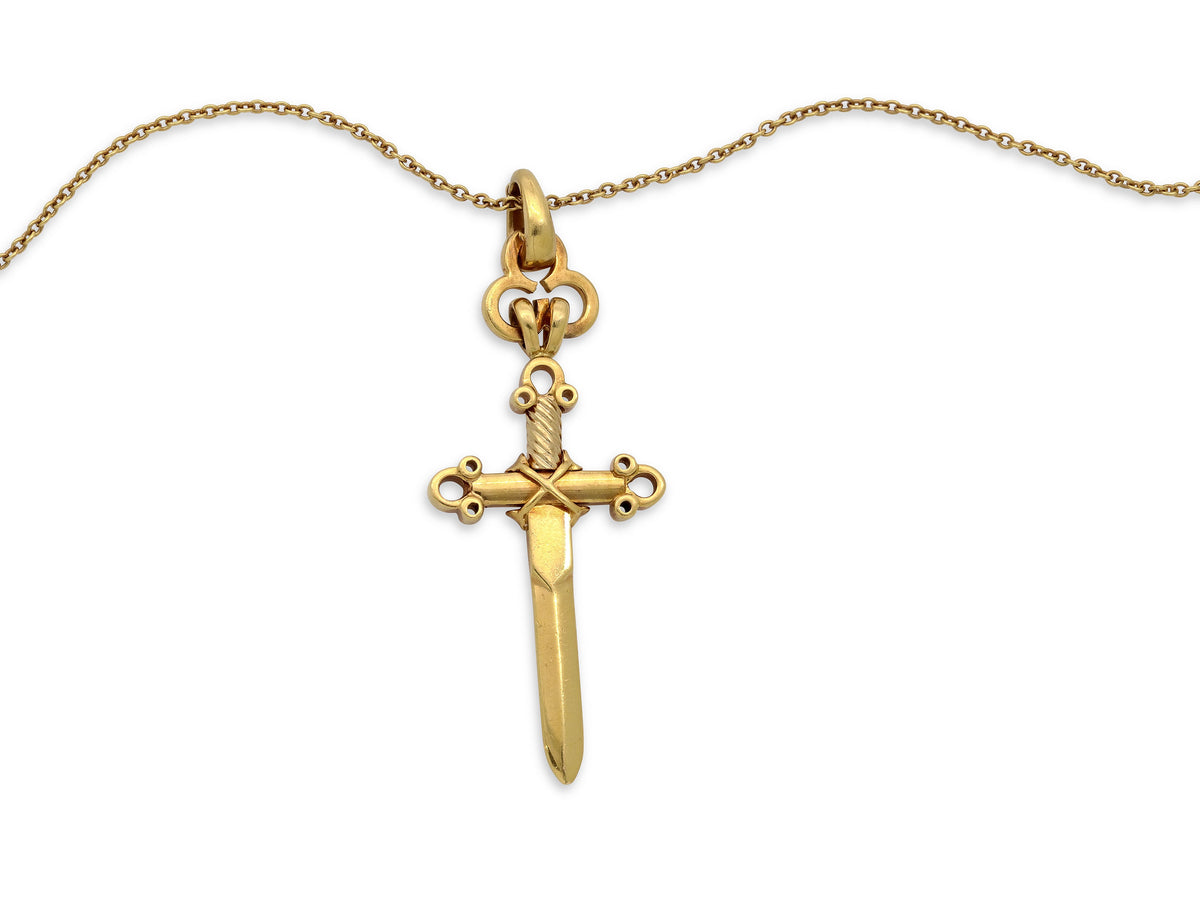 Garrard 'Knightrider' Pendant in 18K Gold