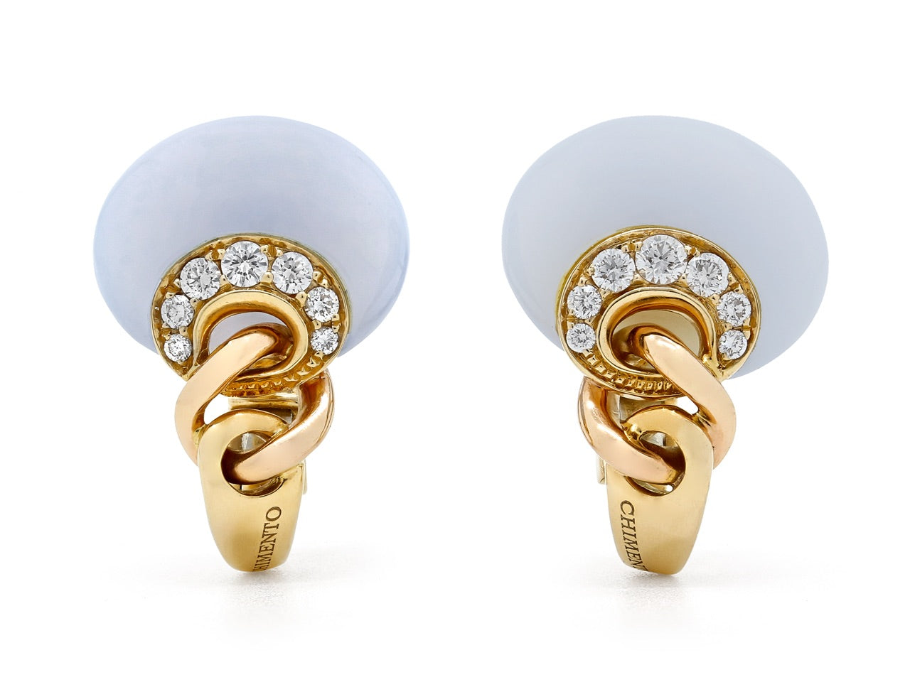 Chimento Chalcedony Earrings in 18K Yellow Gold