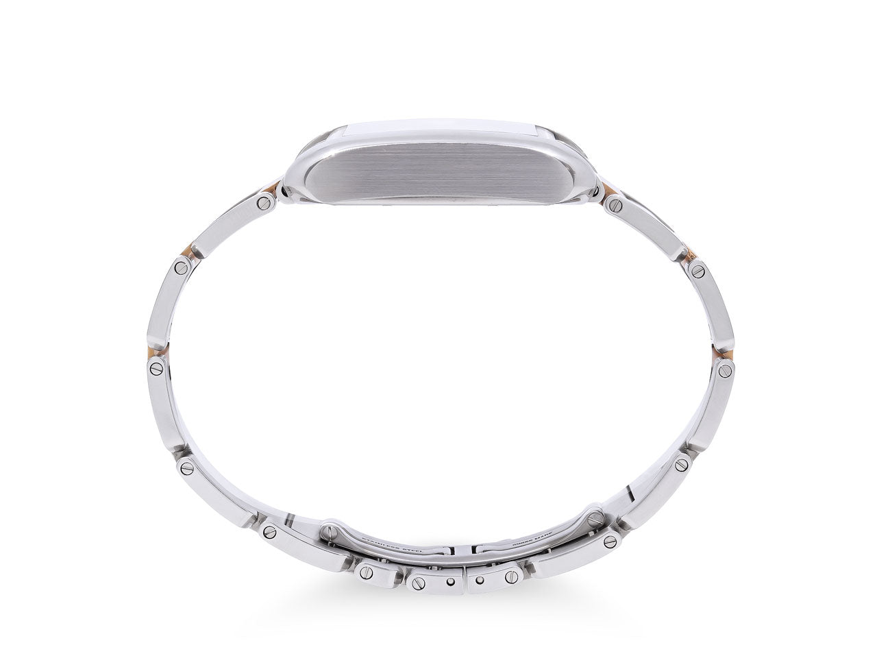 Cartier 'Tank Anglaise' Watch in Stainless Steel and 18K Rose Gold, Automatic