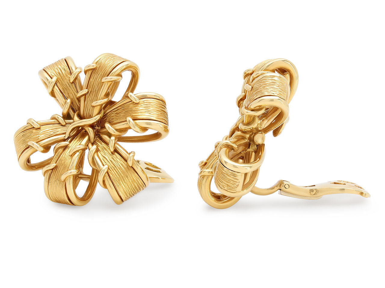 Tiffany & Co. Schlumberger Ribbon Earrings in 18K Gold