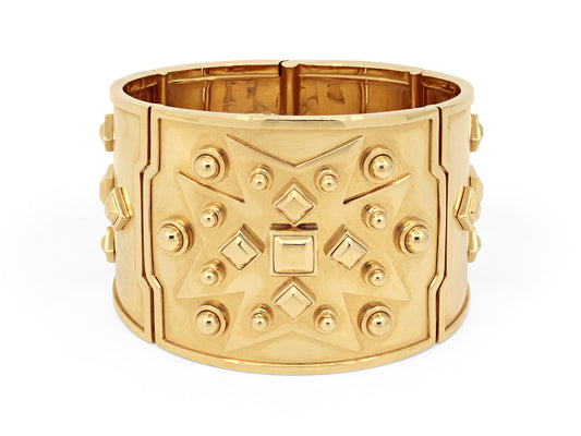 Verdura 'Midas' Maltese Cross Bracelet in 18K Gold