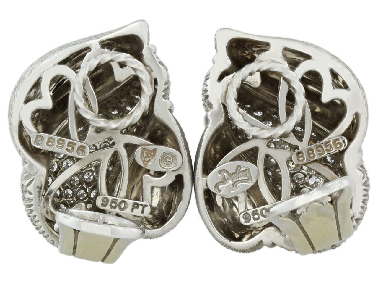 Henry Dunay 'Sabi' Diamond Earrings in Platinum