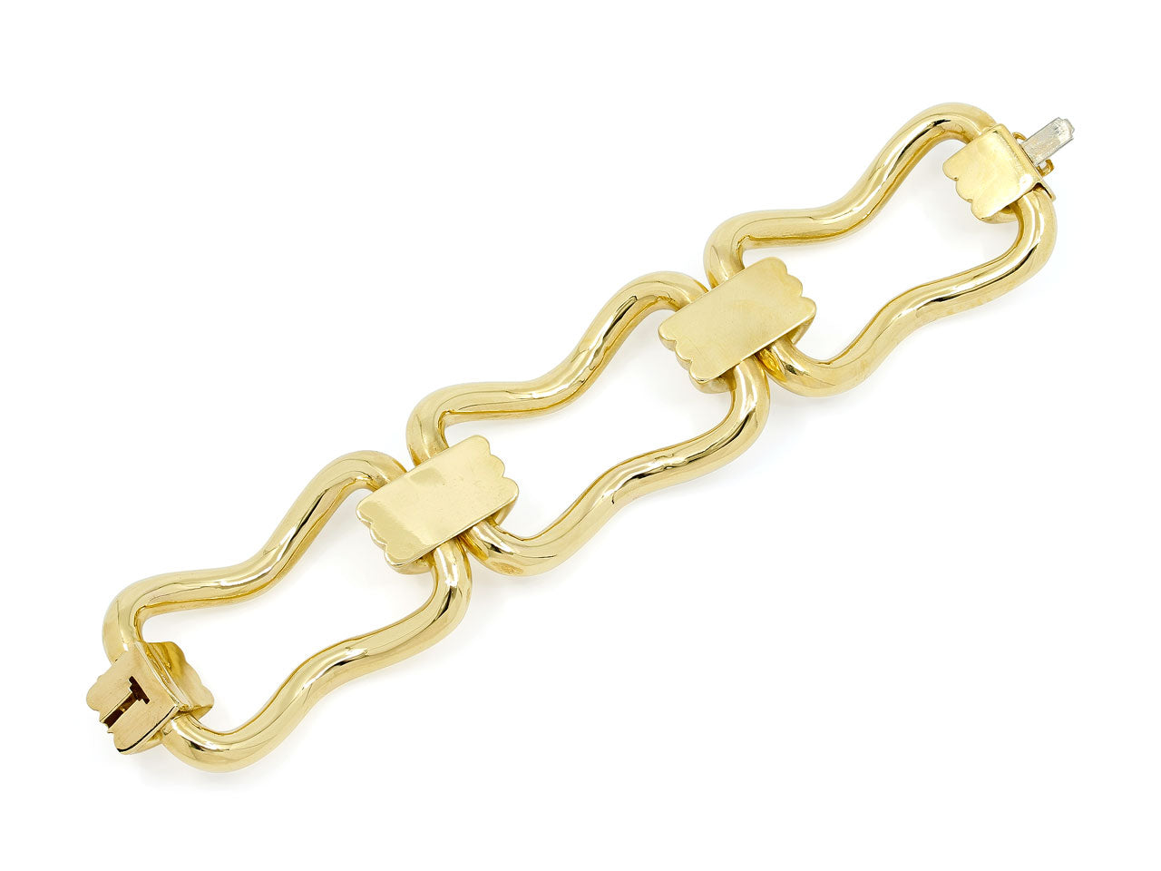 Large Link Bracelet in 18K Gold